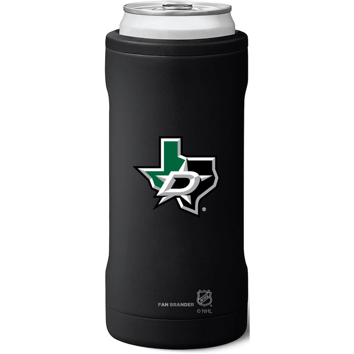 BruMate Slim Insulated Can Cooler with Dallas Stars Secondary Logo