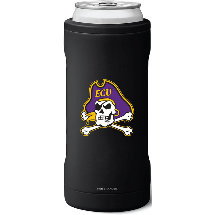 BruMate Slim Insulated Can Cooler with East Carolina Pirates Primary Logo