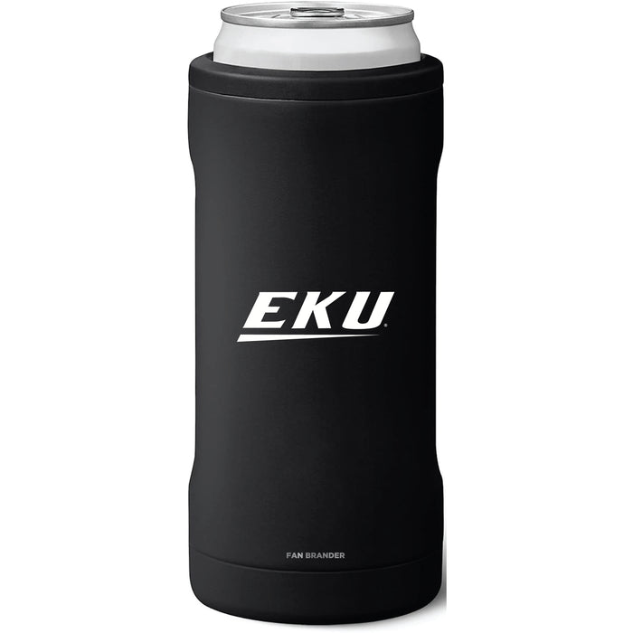 BruMate Slim Insulated Can Cooler with Eastern Kentucky Colonels Primary Logo