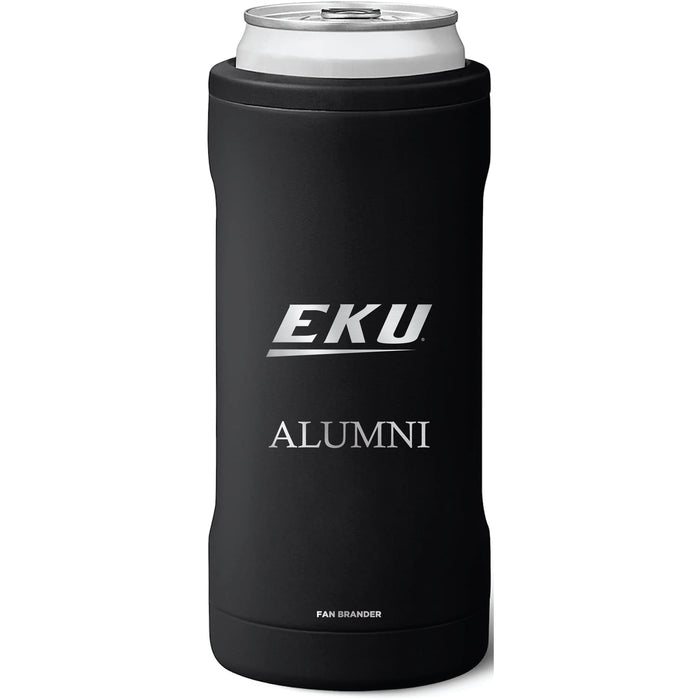 BruMate Slim Insulated Can Cooler with Eastern Kentucky Colonels Alumni Primary Logo