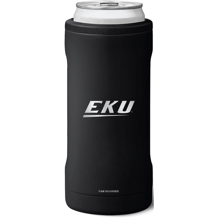 BruMate Slim Insulated Can Cooler with Eastern Kentucky Colonels Primary Logo