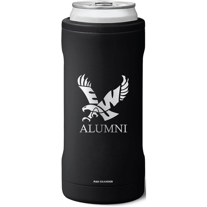 BruMate Slim Insulated Can Cooler with Eastern Washington Eagles Alumni Primary Logo