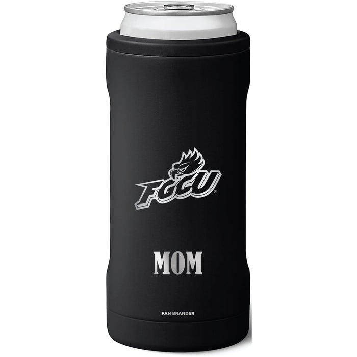 BruMate Slim Insulated Can Cooler with Florida Gulf Coast Eagles Mom Primary Logo