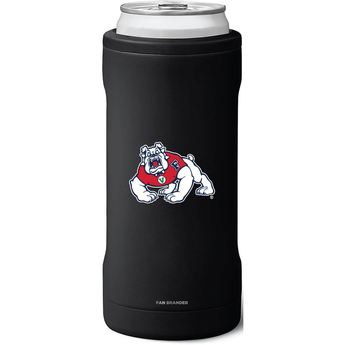 BruMate Slim Insulated Can Cooler with Fresno State Bulldogs Primary Logo