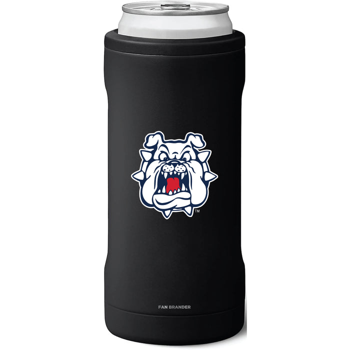 BruMate Slim Insulated Can Cooler with Fresno State Bulldogs Secondary Logo