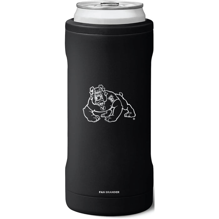 BruMate Slim Insulated Can Cooler with Fresno State Bulldogs Primary Logo