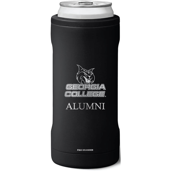 BruMate Slim Insulated Can Cooler with Georgia State University Panthers Alumni Primary Logo