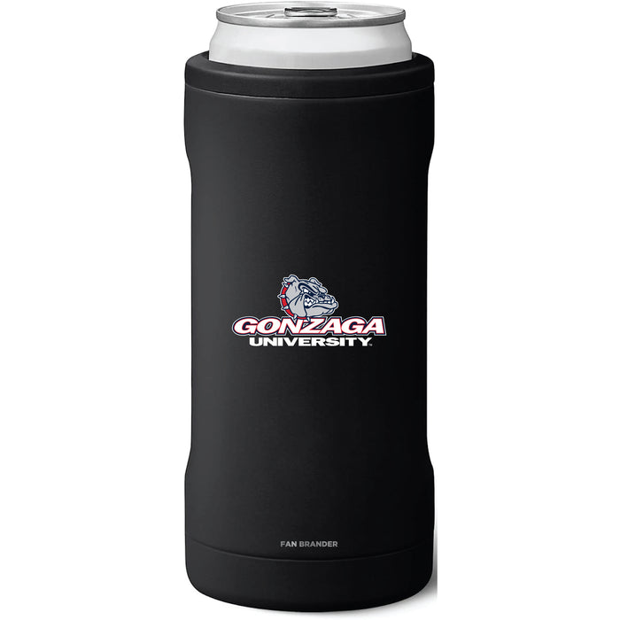 BruMate Slim Insulated Can Cooler with Gonzaga Bulldogs Primary Logo