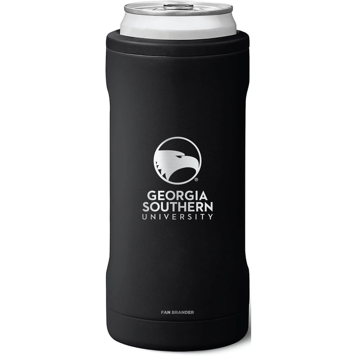 BruMate Slim Insulated Can Cooler with Georgia Southern Eagles Primary Logo