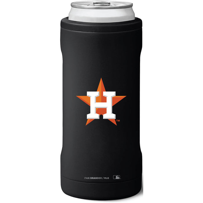 BruMate Slim Insulated Can Cooler with Houston Astros Primary Logo