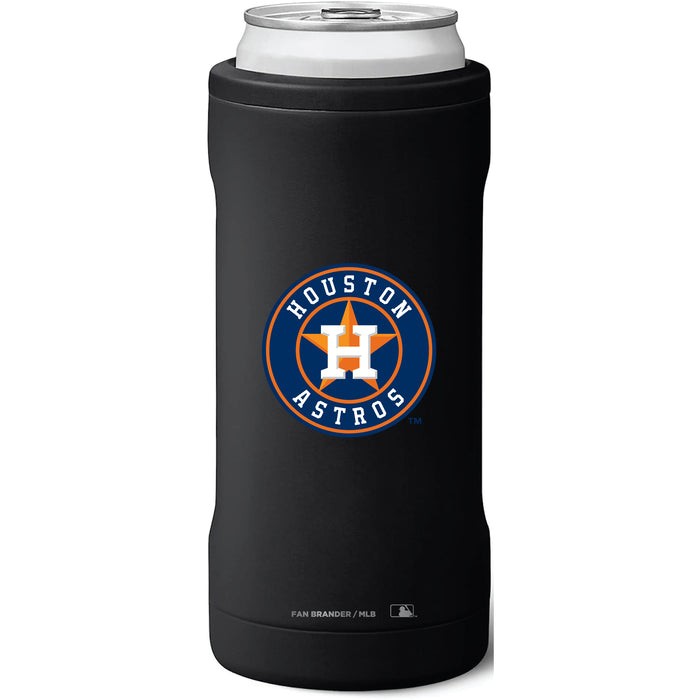 BruMate Slim Insulated Can Cooler with Houston Astros Secondary Logo