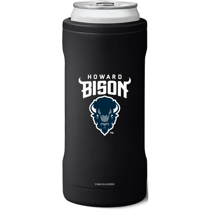 BruMate Slim Insulated Can Cooler with Howard Bison Primary Logo