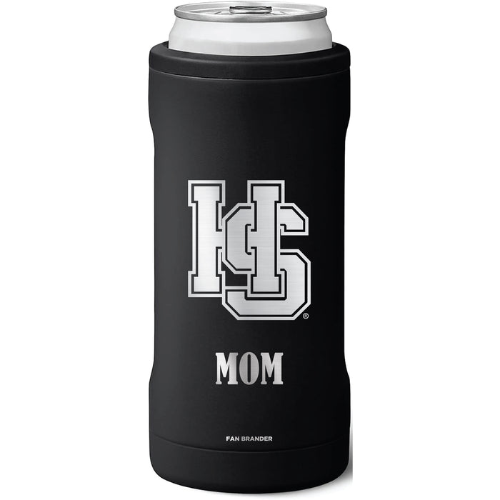 BruMate Slim Insulated Can Cooler with Hampden Sydney Mom Primary Logo