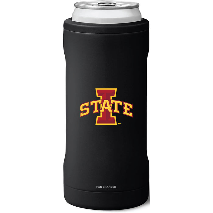 BruMate Slim Insulated Can Cooler with Iowa State Cyclones Primary Logo