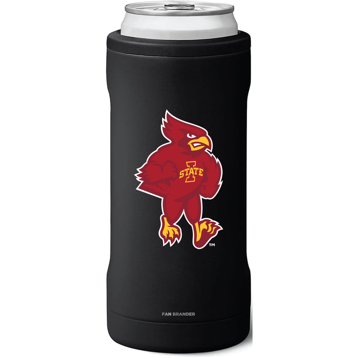 BruMate Slim Insulated Can Cooler with Iowa State Cyclones Secondary Logo