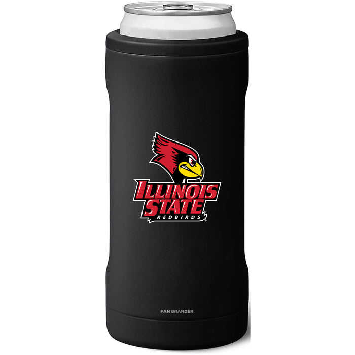 BruMate Slim Insulated Can Cooler with Illinois State Redbirds Secondary Logo