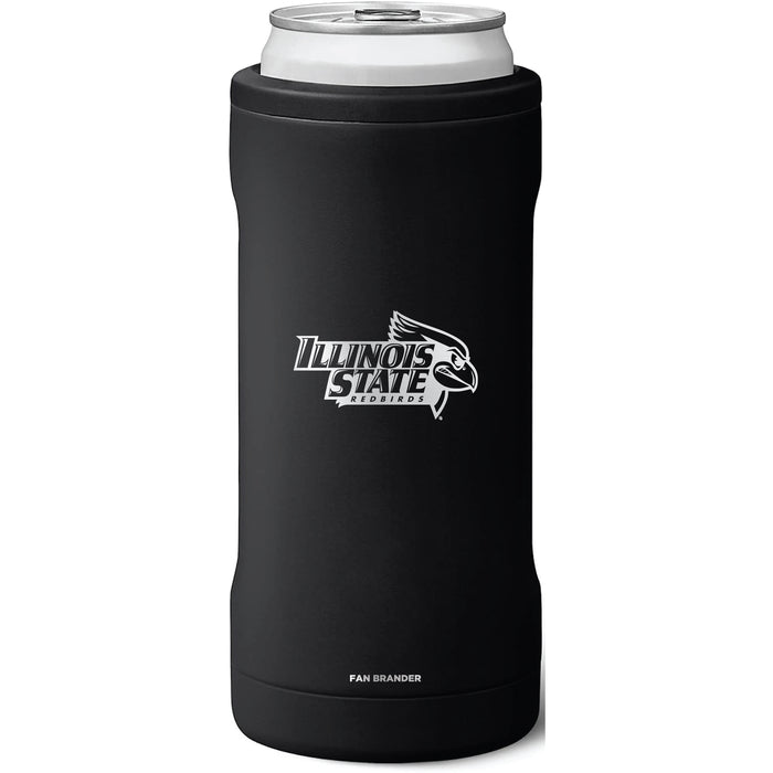 BruMate Slim Insulated Can Cooler with Illinois State Redbirds Primary Logo