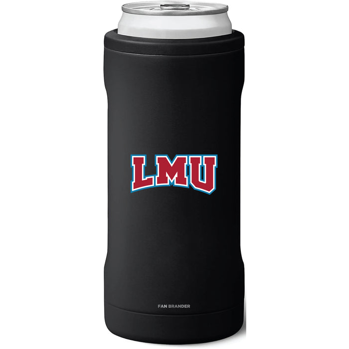 BruMate Slim Insulated Can Cooler with Loyola Marymount University Lions Primary Logo