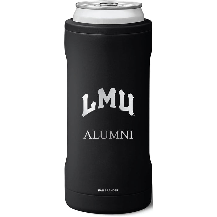 BruMate Slim Insulated Can Cooler with Loyola Marymount University Lions Alumni Primary Logo