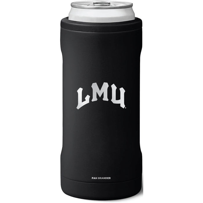 BruMate Slim Insulated Can Cooler with Loyola Marymount University Lions Primary Logo