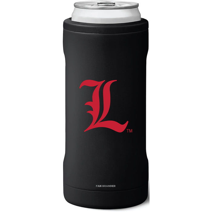 BruMate Slim Insulated Can Cooler with Louisville Cardinals Secondary Logo