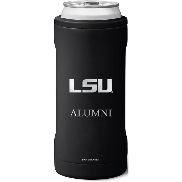 BruMate Slim Insulated Can Cooler with LSU Tigers Alumni Primary Logo