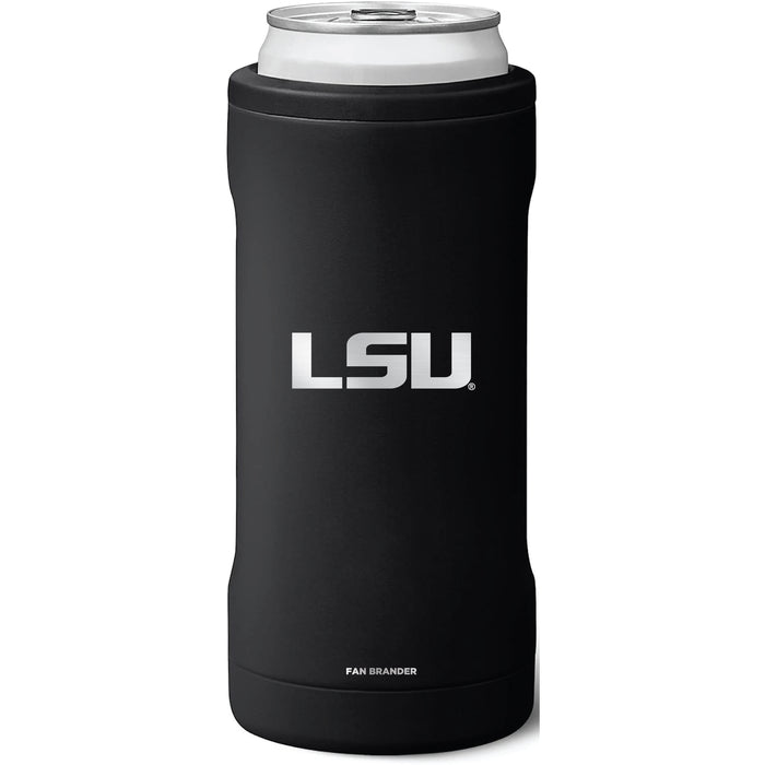 BruMate Slim Insulated Can Cooler with LSU Tigers Primary Logo