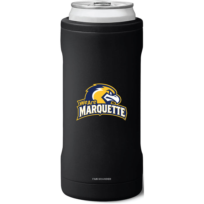 BruMate Slim Insulated Can Cooler with Marquette Golden Eagles Secondary Logo