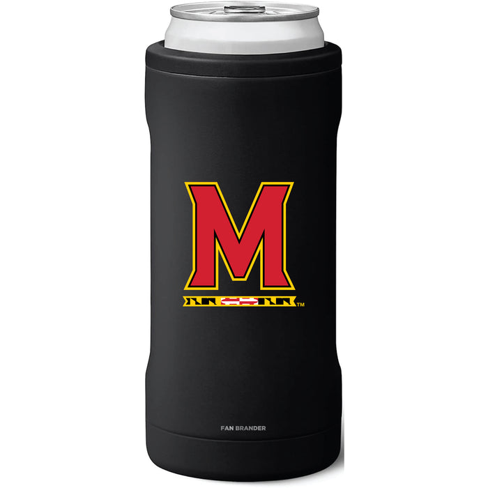 BruMate Slim Insulated Can Cooler with Maryland Terrapins Primary Logo