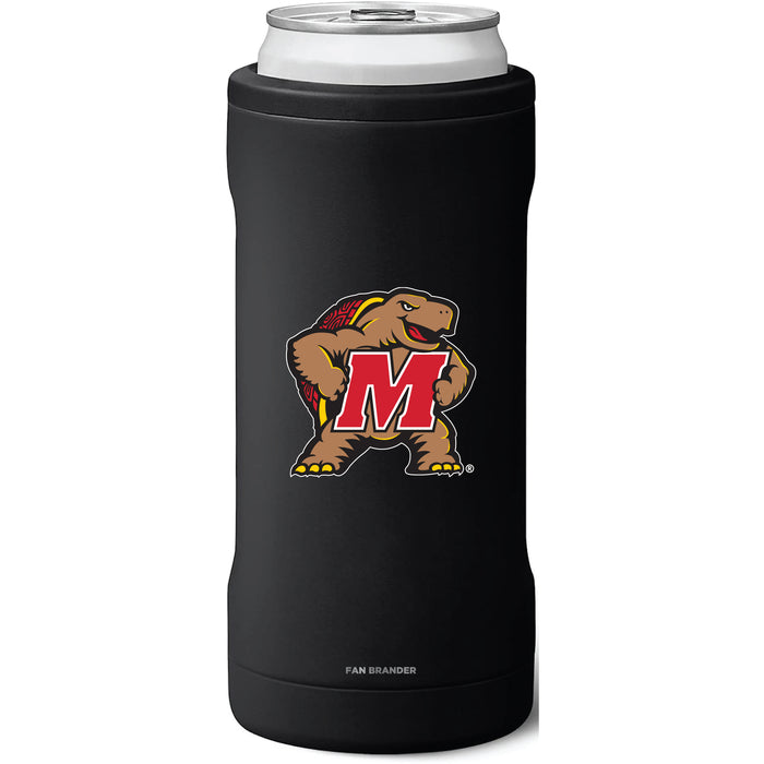 BruMate Slim Insulated Can Cooler with Maryland Terrapins Secondary Logo