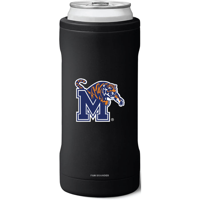 BruMate Slim Insulated Can Cooler with Memphis Tigers Primary Logo