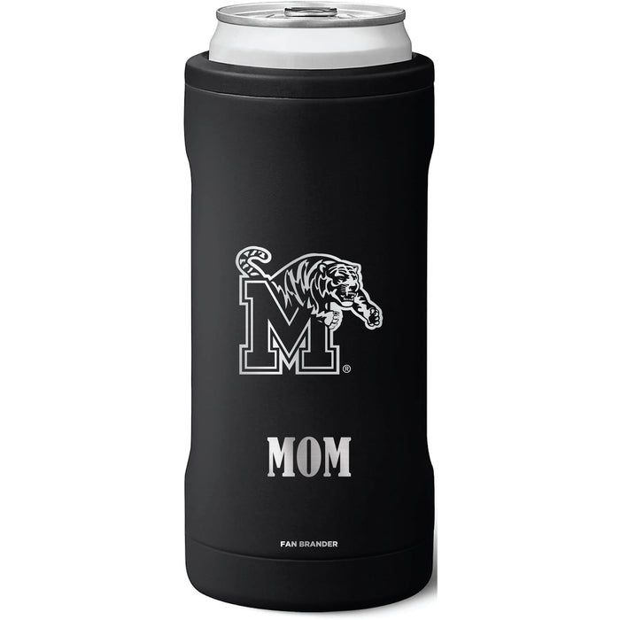 BruMate Slim Insulated Can Cooler with Memphis Tigers Mom Primary Logo