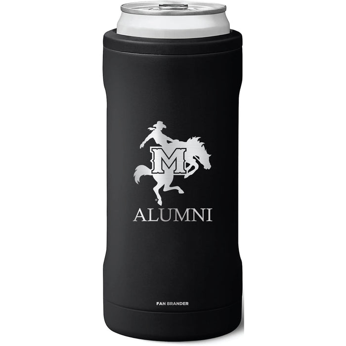 BruMate Slim Insulated Can Cooler with McNeese State Cowboys Alumni Primary Logo