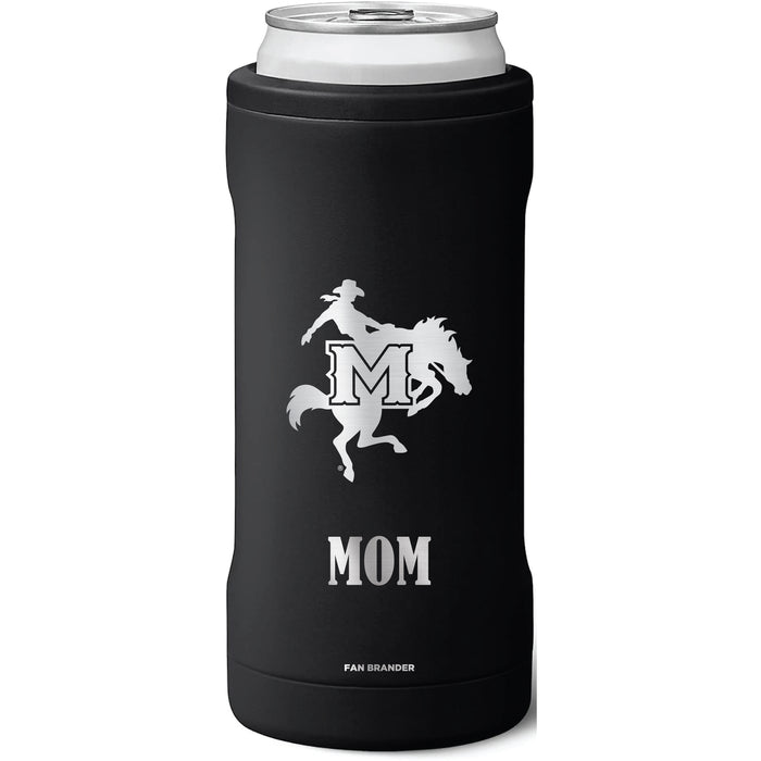 BruMate Slim Insulated Can Cooler with McNeese State Cowboys Mom Primary Logo