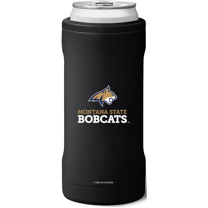 BruMate Slim Insulated Can Cooler with Montana State Bobcats Secondary Logo