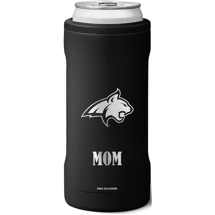 BruMate Slim Insulated Can Cooler with Montana State Bobcats Mom Primary Logo