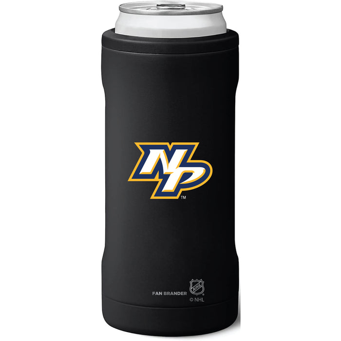 BruMate Slim Insulated Can Cooler with Nashville Predators Secondary Logo