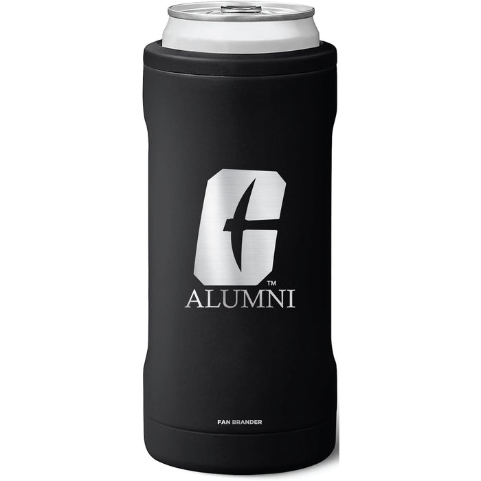 BruMate Slim Insulated Can Cooler with Charlotte 49ers Alumni Primary Logo