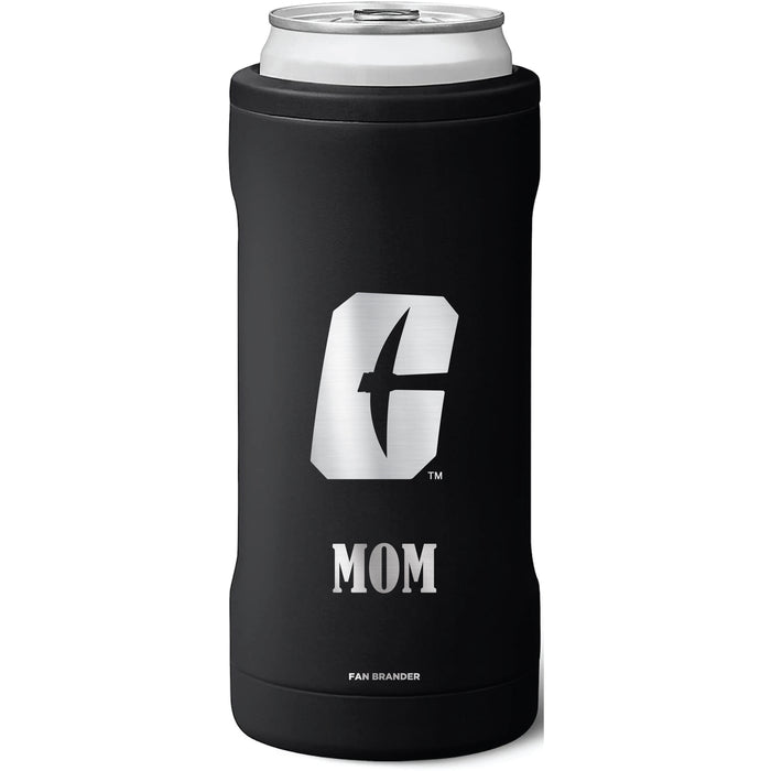 BruMate Slim Insulated Can Cooler with Charlotte 49ers Mom Primary Logo