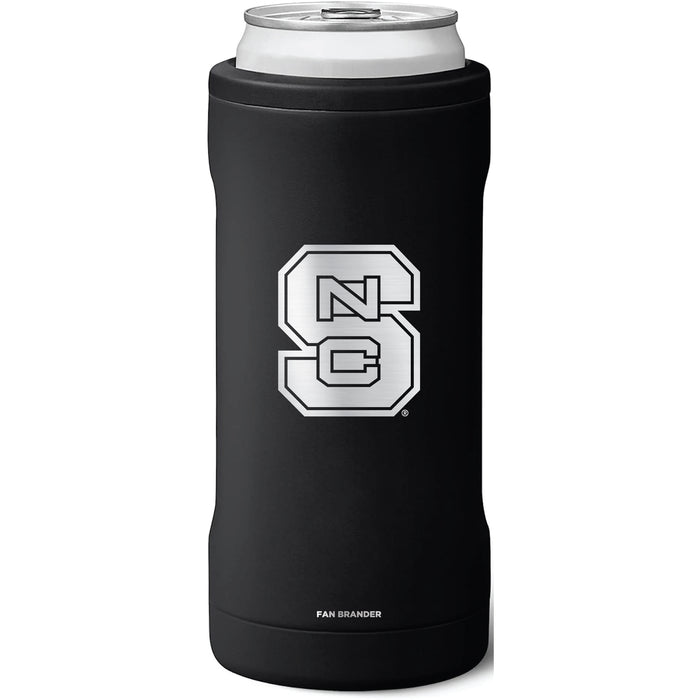 BruMate Slim Insulated Can Cooler with NC State Wolfpack Primary Logo