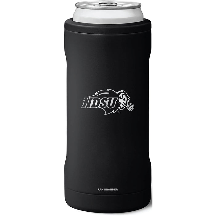 BruMate Slim Insulated Can Cooler with North Dakota State Bison Primary Logo