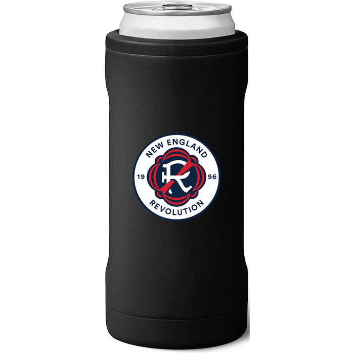 BruMate Slim Insulated Can Cooler with New England Revolution Primary Logo