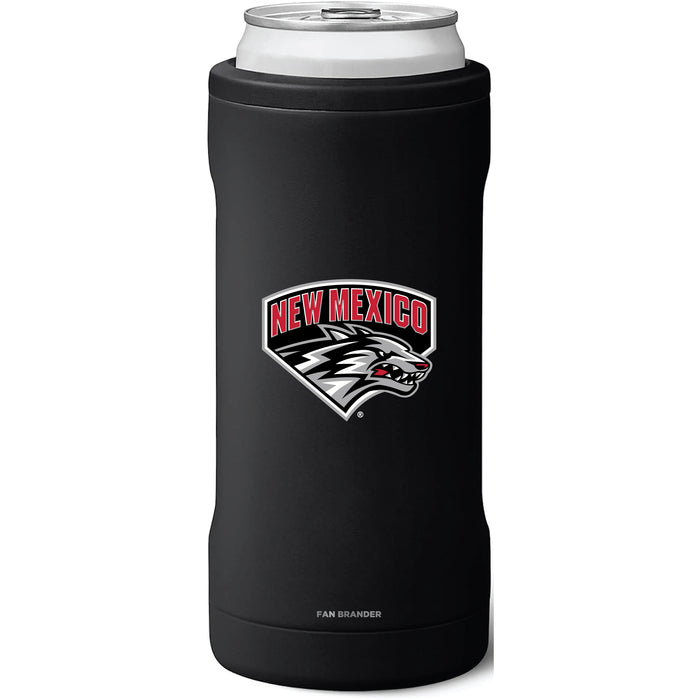 BruMate Slim Insulated Can Cooler with New Mexico Lobos Secondary Logo