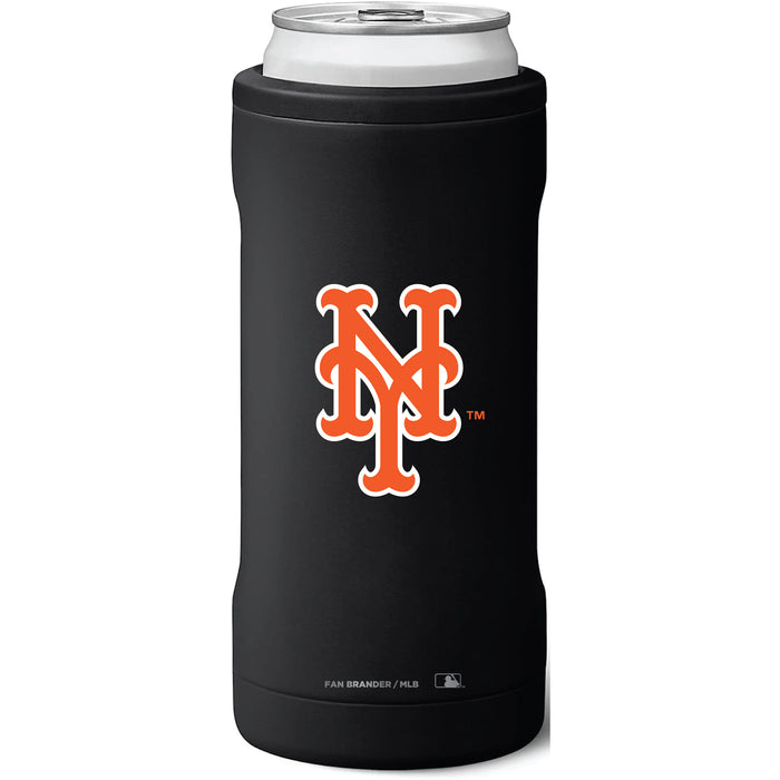 BruMate Slim Insulated Can Cooler with New York Mets Primary Logo