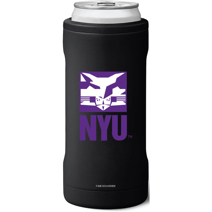 BruMate Slim Insulated Can Cooler with NYU Secondary Logo