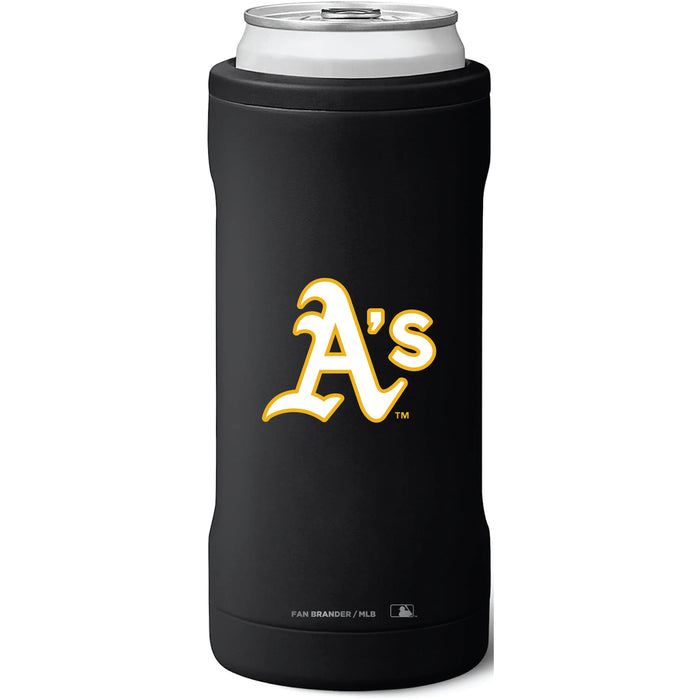 BruMate Slim Insulated Can Cooler with Oakland Athletics Primary Logo