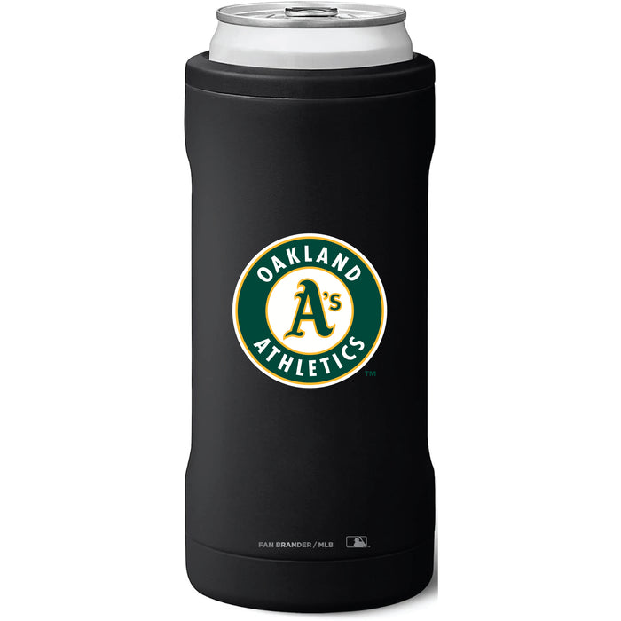 BruMate Slim Insulated Can Cooler with Oakland Athletics Secondary Logo