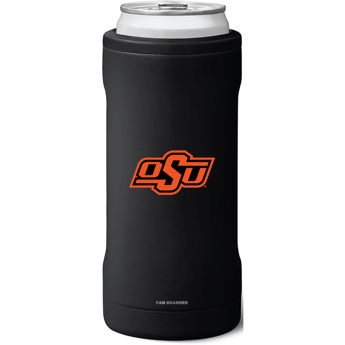 BruMate Slim Insulated Can Cooler with Oklahoma State Cowboys Primary Logo