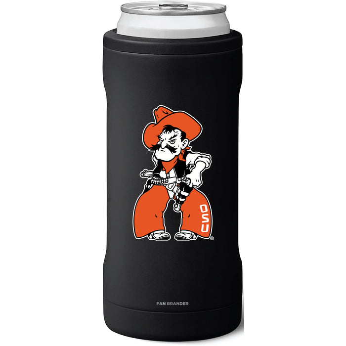 BruMate Slim Insulated Can Cooler with Oklahoma State Cowboys Secondary Logo