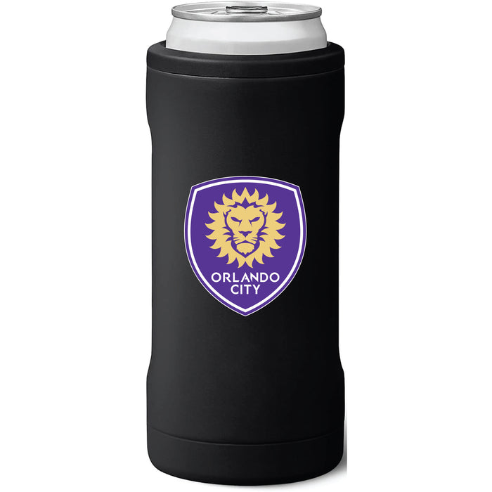 BruMate Slim Insulated Can Cooler with Orlando City SC Primary Logo